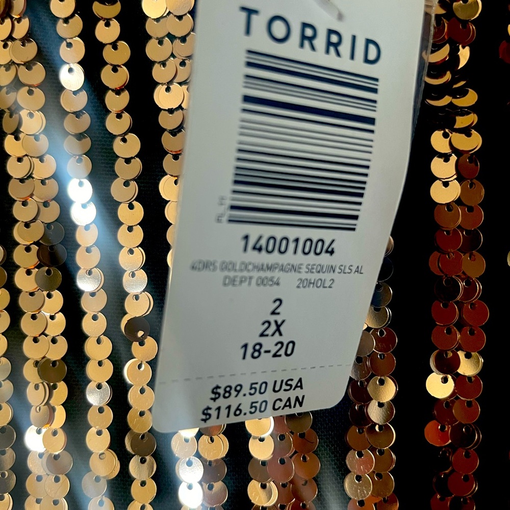 Gold Sequin Dress from Torrid